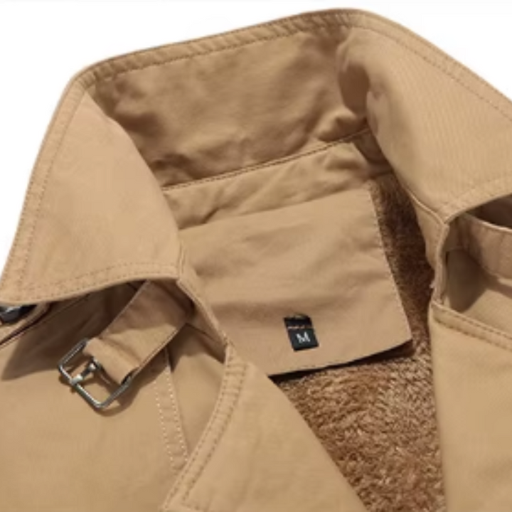 Warme & elegante Herren Trenchjacke, gepolstert, die ideale Herbstjacke für Männer.