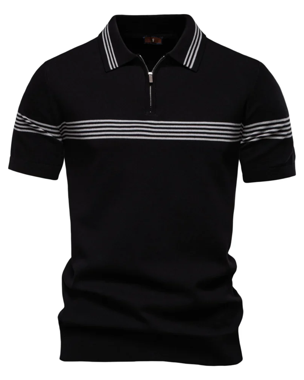 Herren gestreiftes Polo-Shirt, klassisch & komfortabel, ideal für Freizeit & Büro.