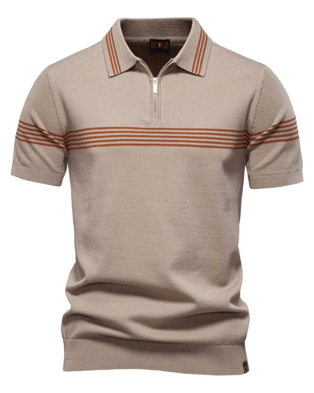 Gestreiftes Herren Polo-Shirt für Frühling & Sommer. Casual Kurzarm-Oberteil, perfekt für Freizeit.