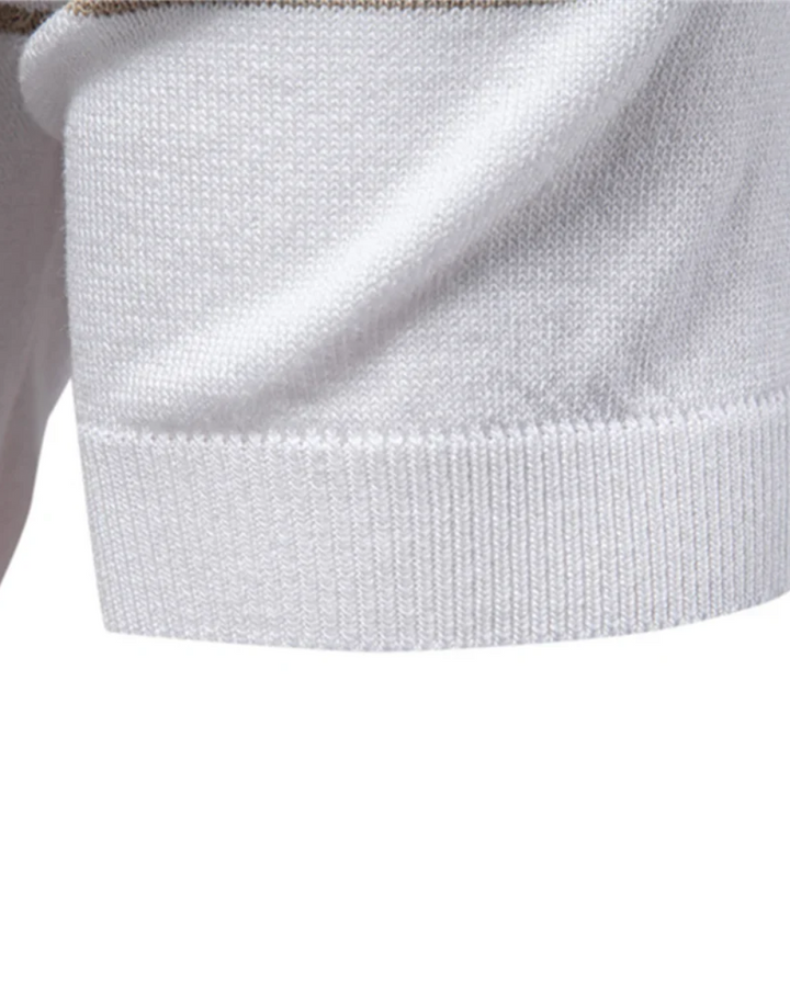 Vielseitiges gestreiftes Herren Polo-Shirt. Perfektes Kurzarm-Oberteil für Frühling, Sommer, Freizeit & Büro.
