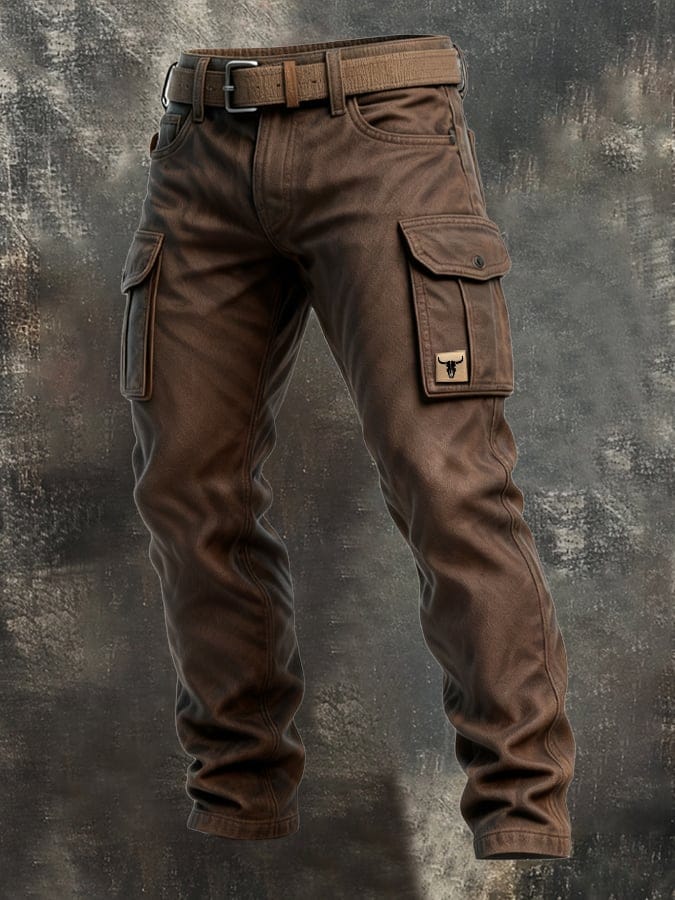 Herren isolierte Utility-Hose, warm und robust für kühle Herbsttage. Perfekt für Outdoor und Freizeit.