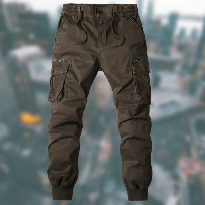 Moderne Herren Jogger Cargohose, bequem & stilvoll, mit Bündchen & Stauraum, vielseitig für jede Gelegenheit.