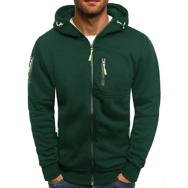 Hochwertiger Herren Hoodie, atmungsaktiv & weich, bietet Komfort für kühle Herbst- & Wintertage.
