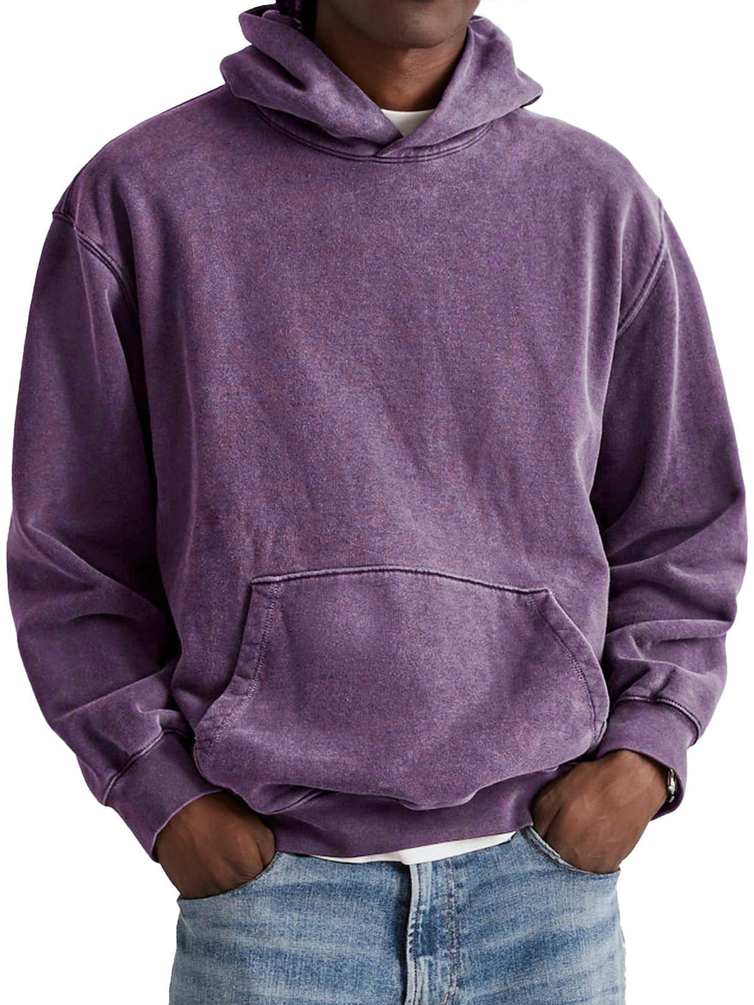 Moderner Herren Kapuzenpullover, locker geschnitten, mit Kängurutasche, ideal für Casual-Outfits.