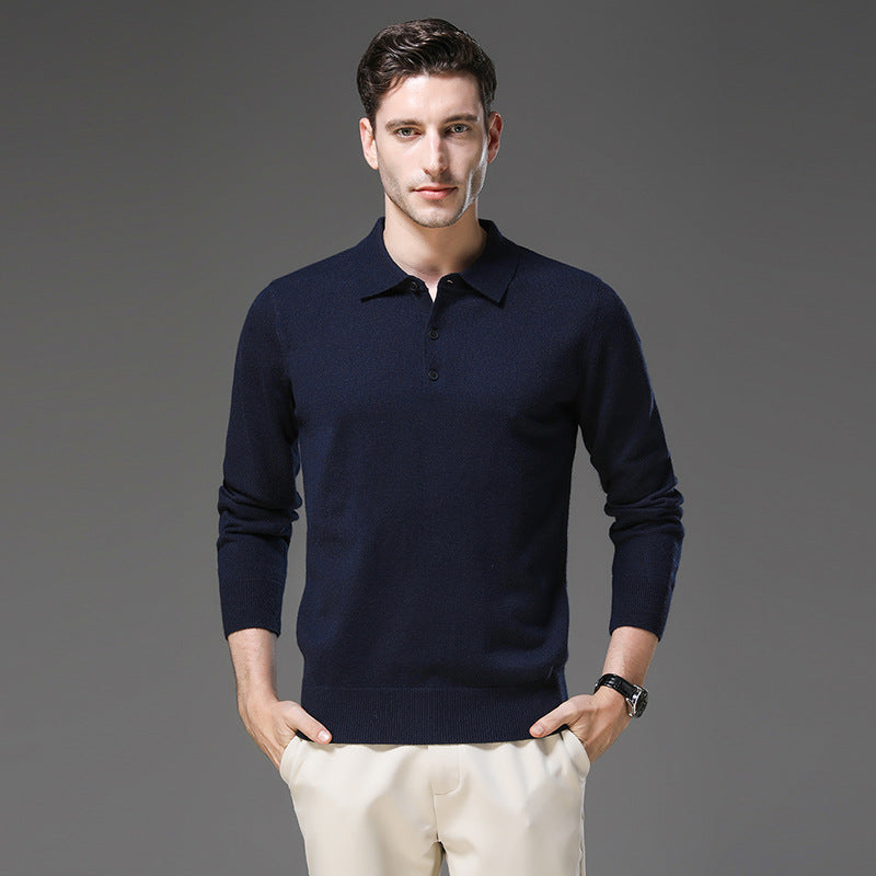 Moderner Herren Pullover mit Polokragen, Business-tauglich und elegant für jede Gelegenheit.