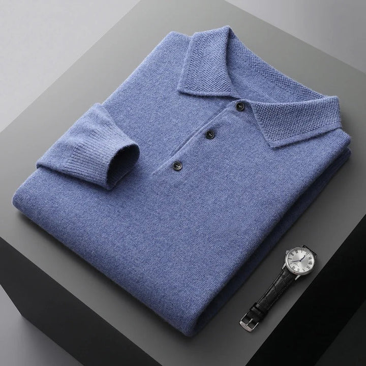 Herren Business Pullover mit Polokragen, vielseitig, stilvoll, für den modernen Mann.