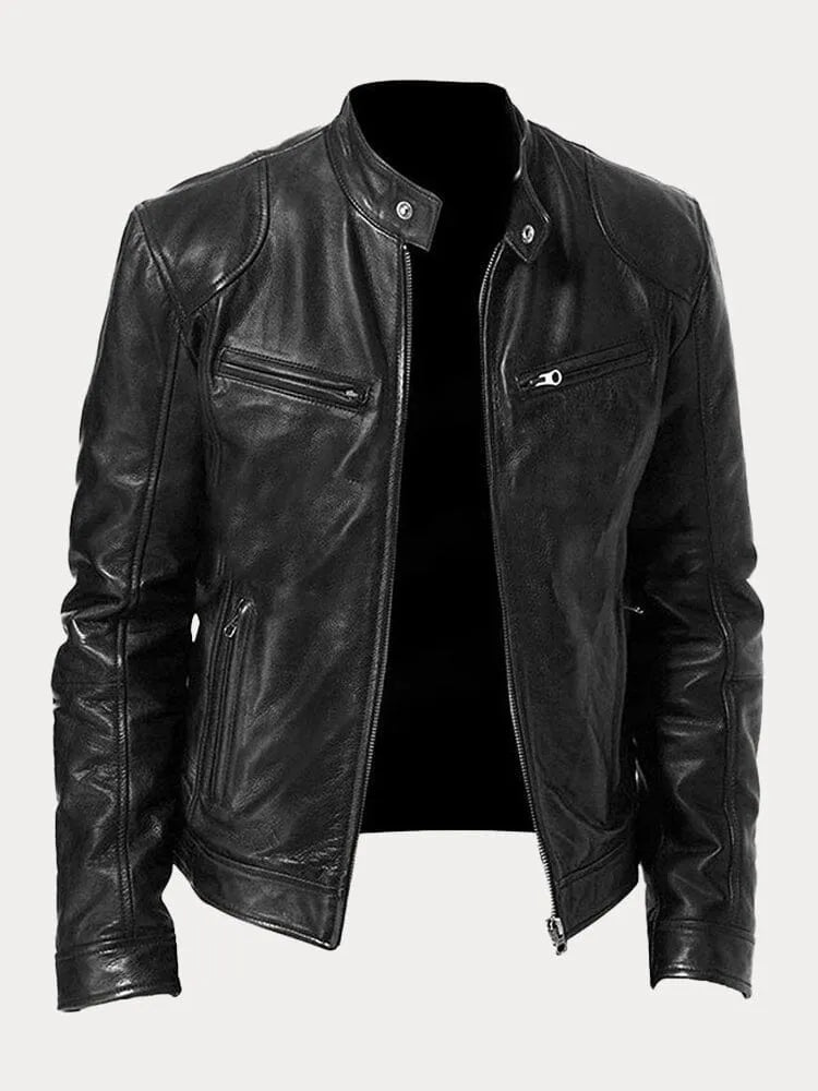 Herrenjacke mit schmaler Passform; stilvolle Freizeitjacke für moderne Männer.