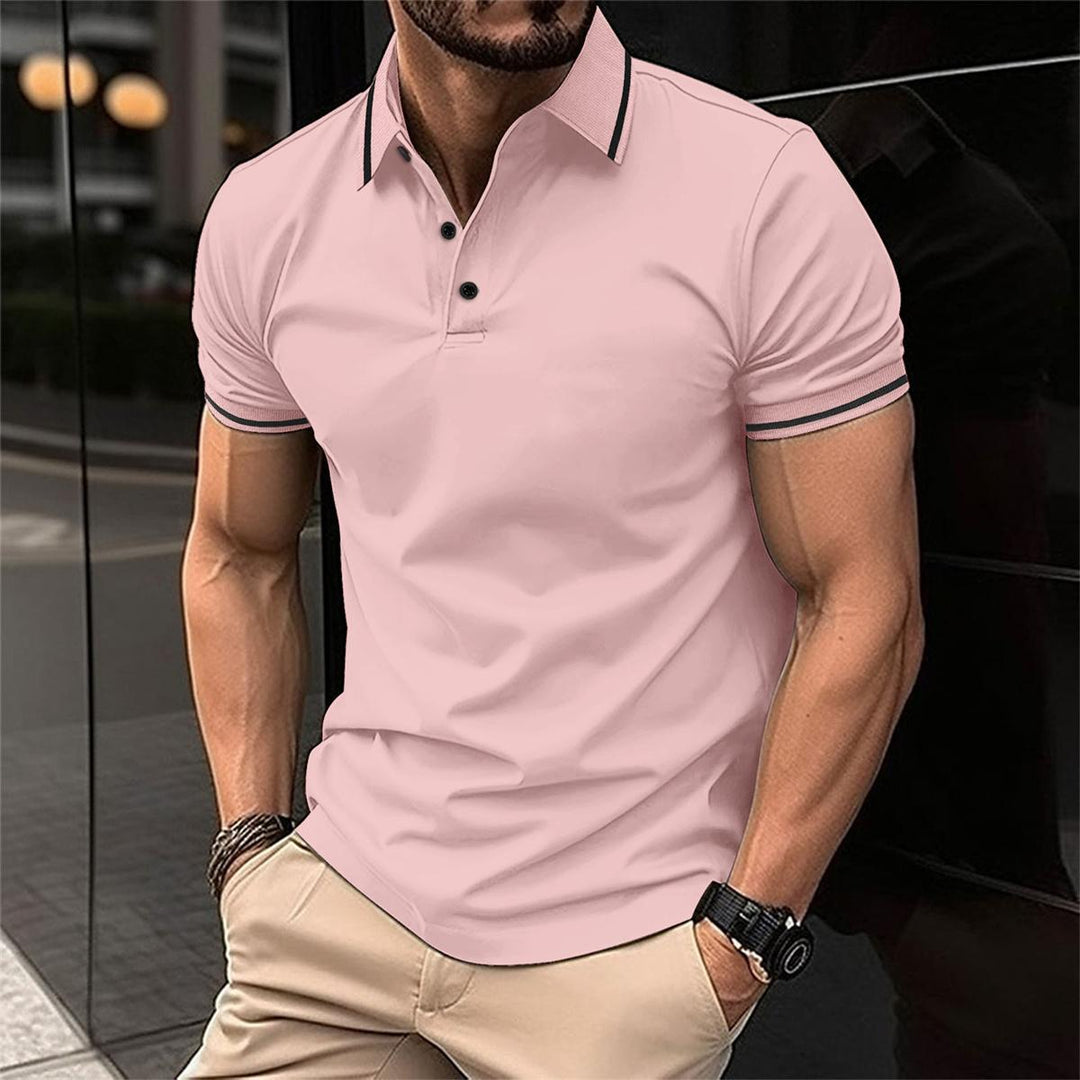 Leichtes Herren Kurzarm Polohemd für Frühling & Sommer. Atmungsaktiv, bequem und vielseitig kombinierbar.