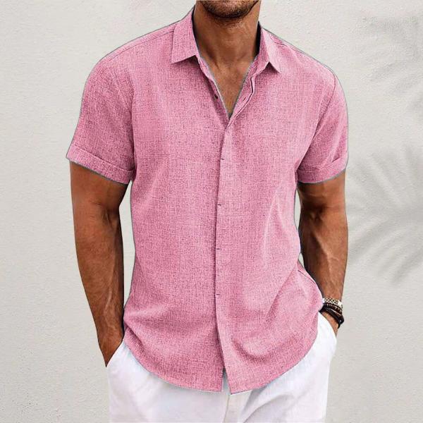 Smart Casual Herren Kurzarmhemd. Leicht & atmungsaktiv, ideal für Stadt, Strand & entspannte Anlässe.