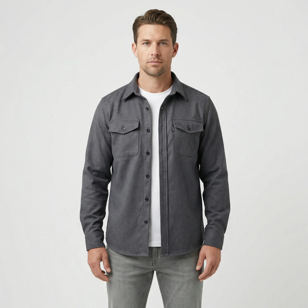 Pablo Herren Overshirt, langärmelig mit Brusttaschen. Stylische Übergangsjacke für moderne Casual Looks.