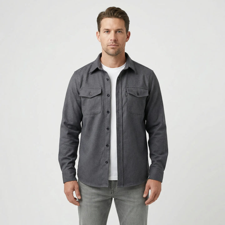 Pablo Herren Overshirt, langärmelig mit Brusttaschen. Stylische Übergangsjacke für moderne Casual Looks.
