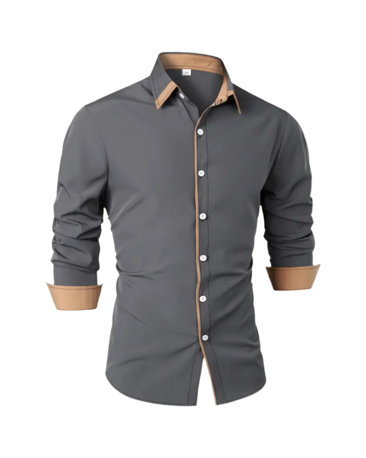 Herren Langarm Polo Hemd Klarzug, modernes Design, vielseitig für Freizeit & Business Casual.