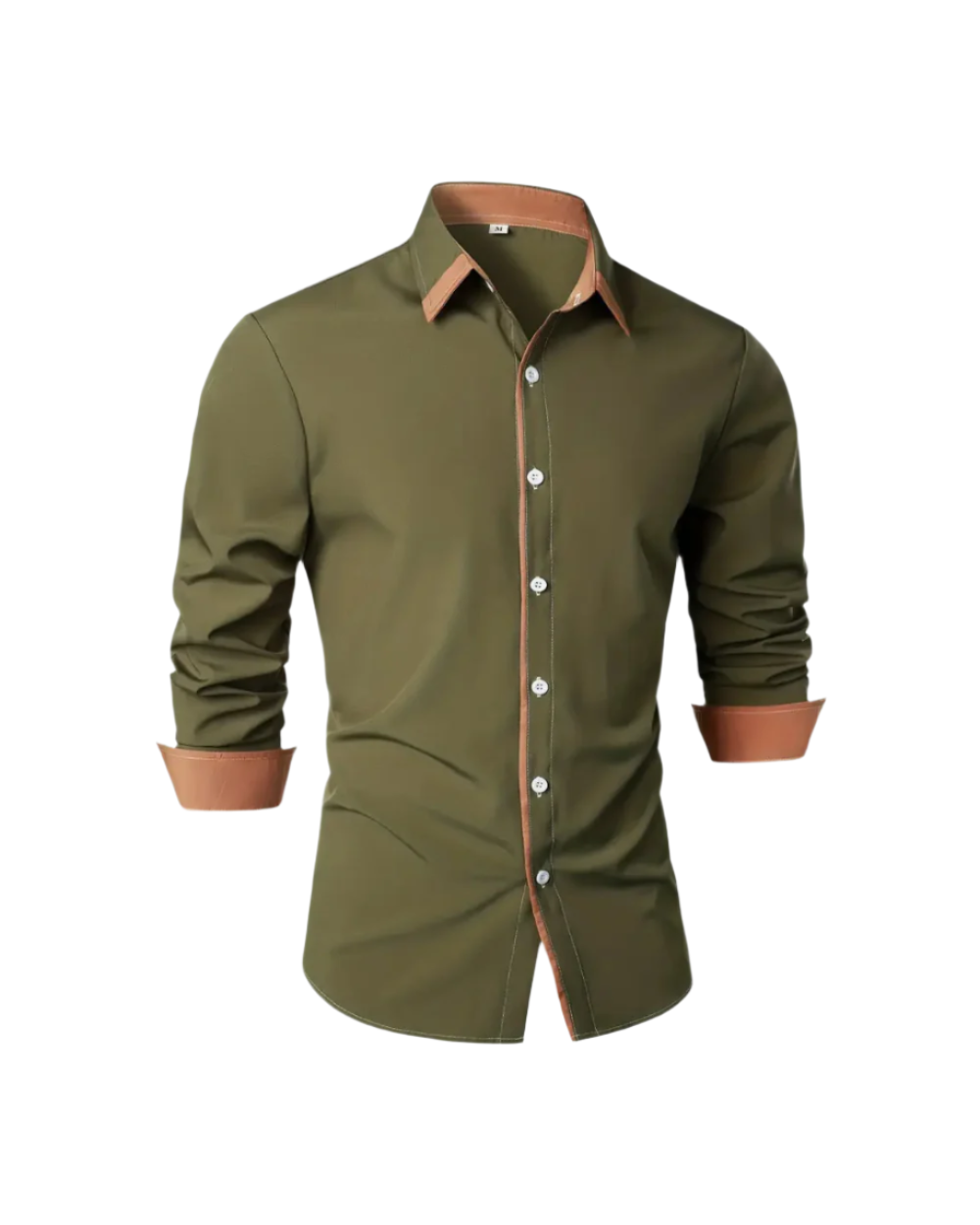 Nahaufnahme des hochwertigen Stoffes vom eleganten Herren Langarm Polo Hemd Klarzug, bequem.