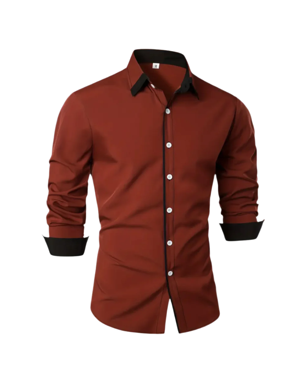 Rückansicht des modernen Herren Poloshirts Klarzug, Langarm, entspannter Stil für jeden Anlass.