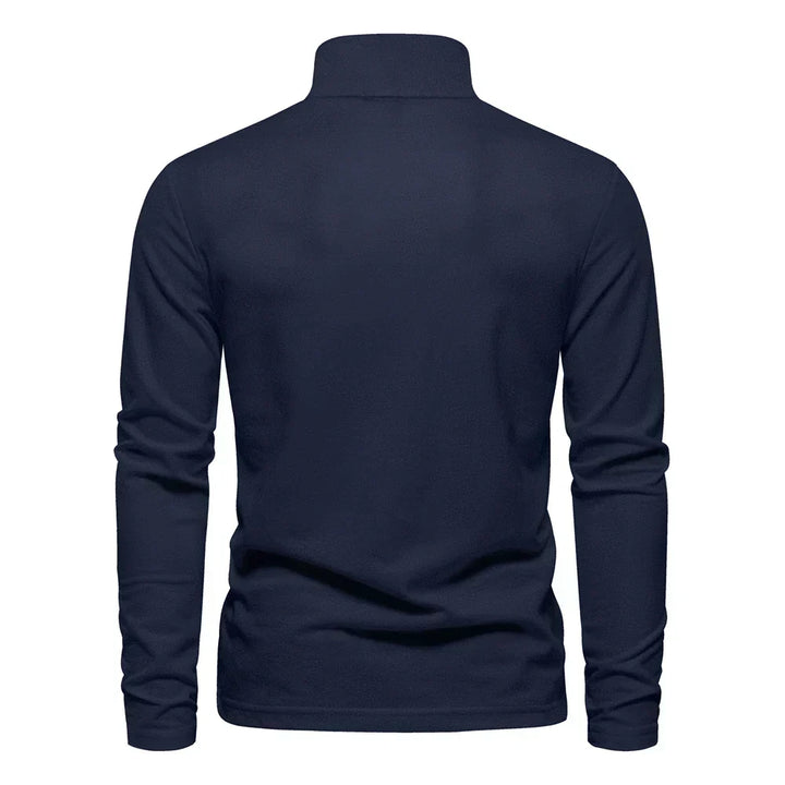Elegantes Herren Langarm-Polohemd für Männer. Komfortabel & atmungsaktiv, ideal für Freizeit im Herbst.