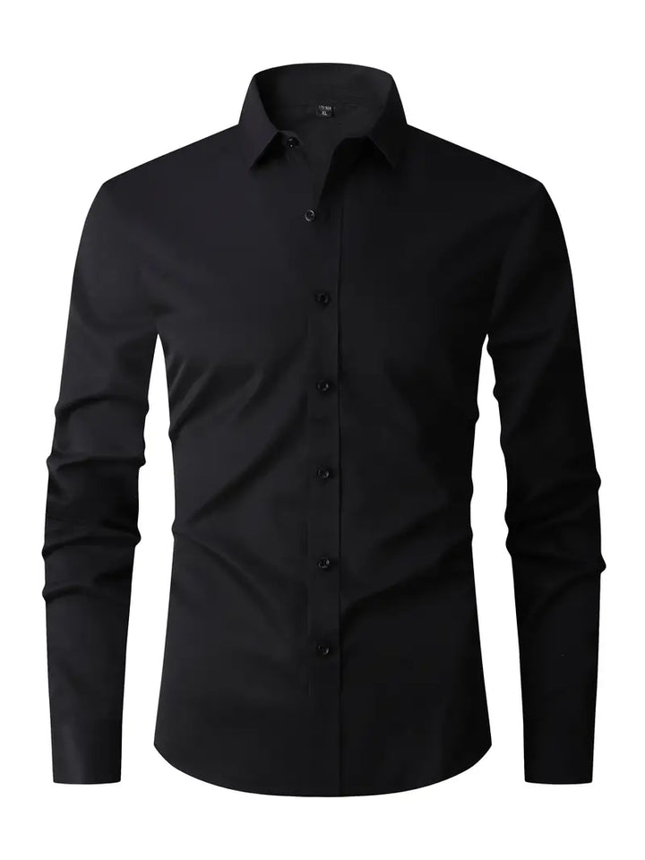 Herrenhemd in elegantem Design. Langärmliges Oberteil für Business, Freizeit und stilvolle Herrenmode.
