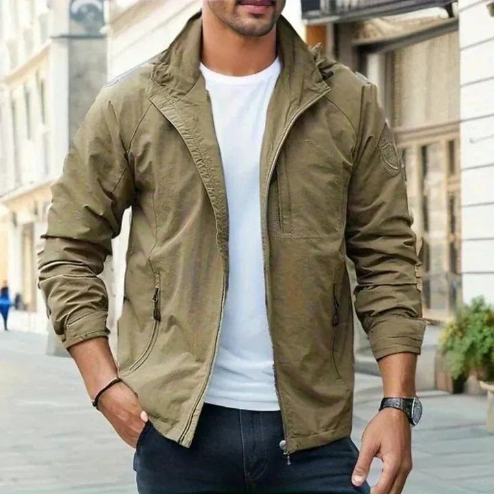 Herren leichte Übergangsjacke für Frühling & Herbst, Regular Fit, moderner Casual-Look.