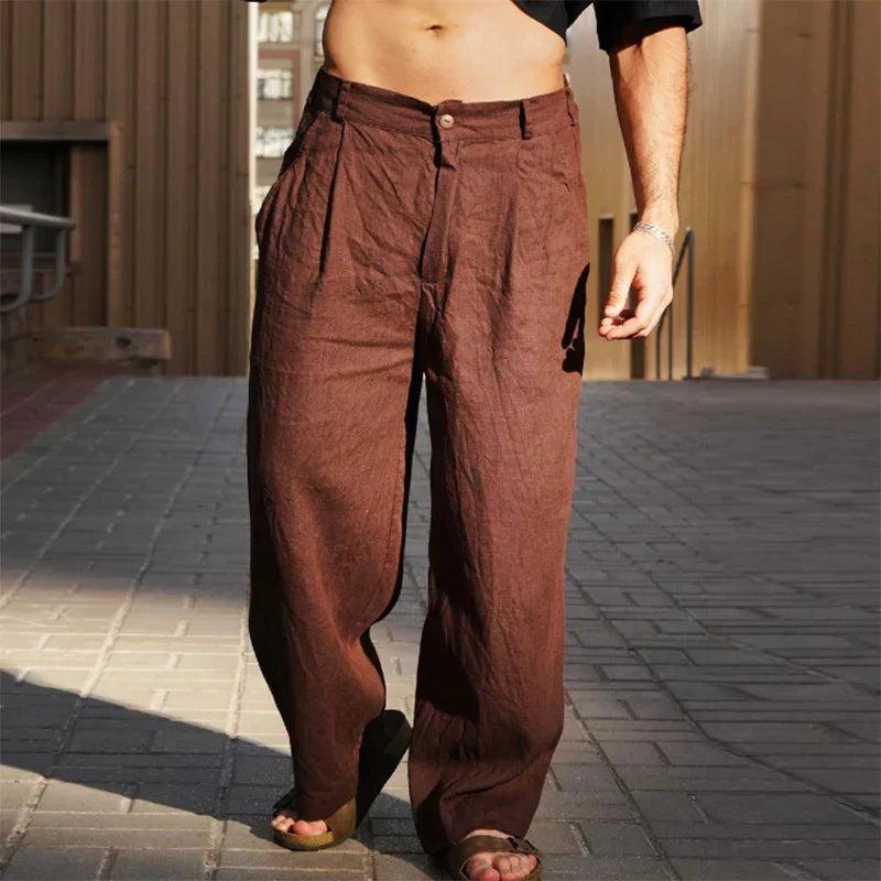 Leichte Herren Casual-Hose für stilvollen Herbst-Komfort, ideal für bequemen Alltag.