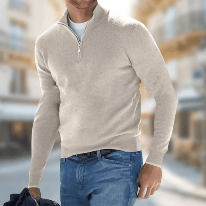 Vielseitiger, schicker Herren Pullover für den Alltag, kombiniert Stil und Komfort in einem Oberteil.