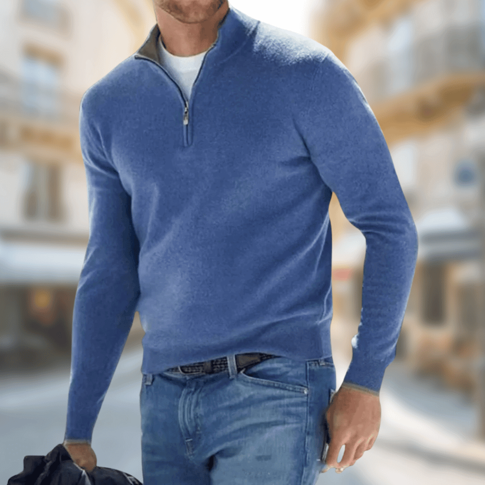 Leichter Herren Pullover, vielseitig und bequem, ideal für jede Jahreszeit und Männer Mode.