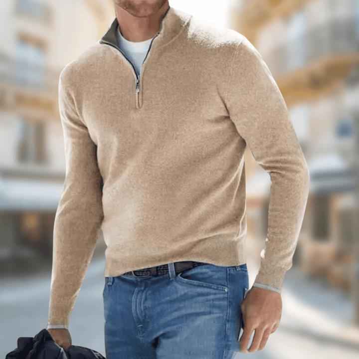 Moderner, leichter Herren Pullover, ideal für Layering oder als Einzelstück, bequem und stilvoll.