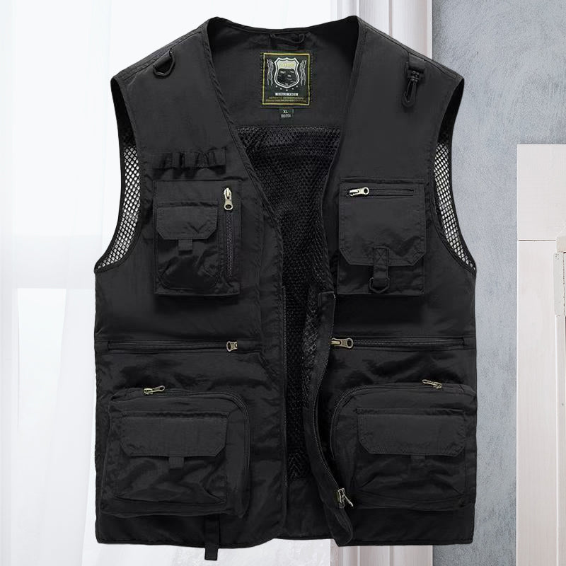 Stilvolle Herren Funktionsweste, perfekt für den urbanen Look & Outdoor-Abenteuer.