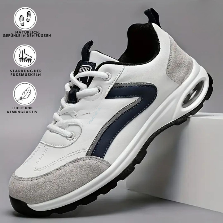 Leichte Herrenschuhe, orthopädisch, atmungsaktiv und rutschfest, ideal für den täglichen Gebrauch.