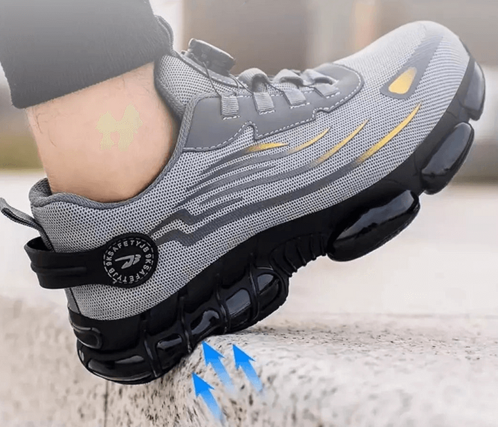 Herren Komfort-Arbeitsschuhe, orthopädisch & langlebig. Mit integrierter Schutzkappe für optimalen Schutz.