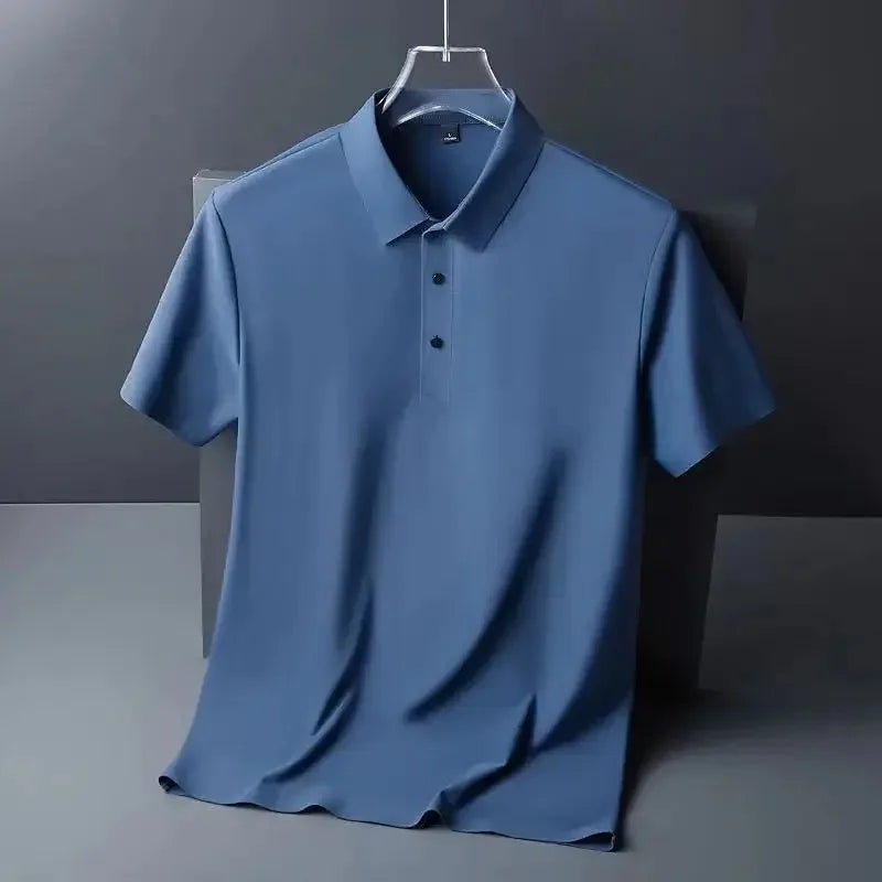 Herren Polo-Shirt mit Struktur, kurzarm. Elegant & bequem für Alltag und Freizeit im Sommer.