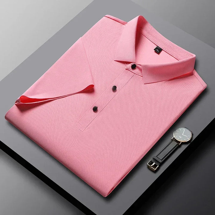 Herren Struktur Polo-Shirt für den Sommer. Atmungsaktiv, kurzarm und ideal für Freizeit & alltägliche Eleganz.