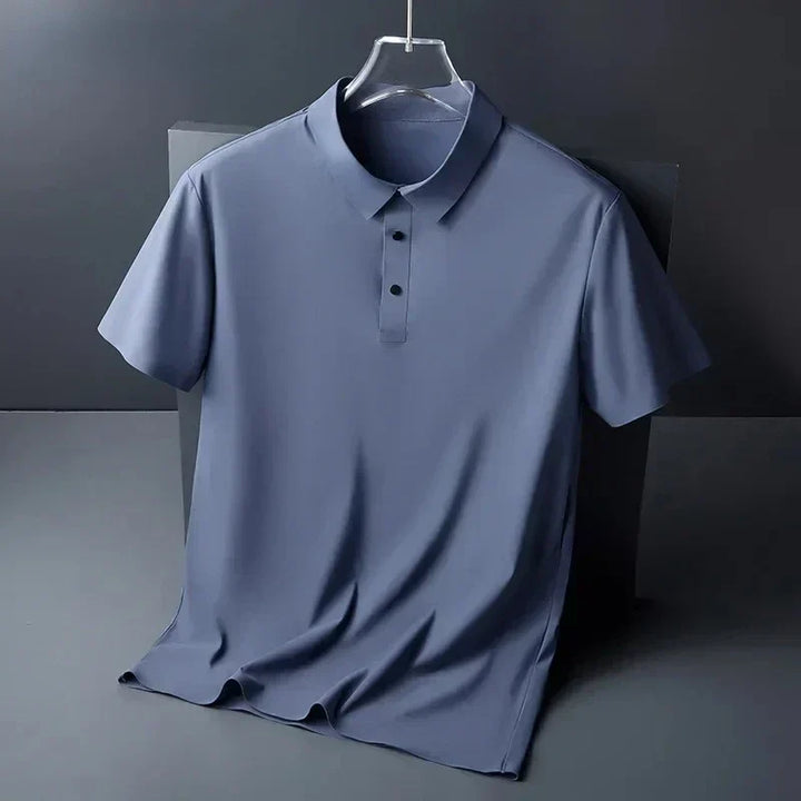 Herren Struktur Polo-Shirt, bequem und vielseitig. Klassisches Design für Freizeit, Büro oder Reise.