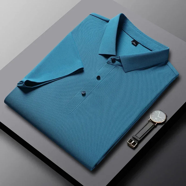 Atmungsaktives Herren Struktur Polo-Shirt für den Sommer. Ideal für Freizeit, Sport & Alltag, bequem.