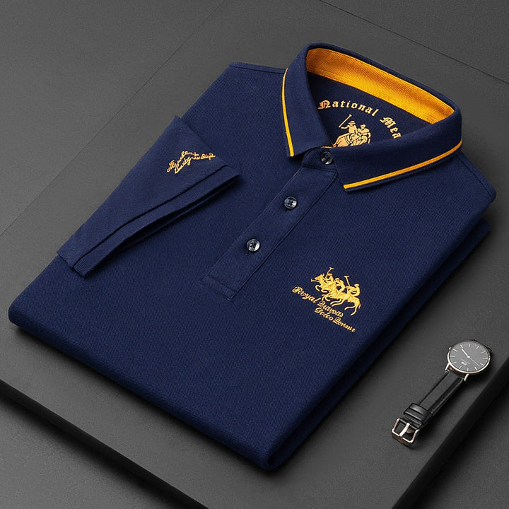 Herren Poloshirt Kurzarm mit eleganter Knopfleiste, perfekt für lässige Sommer-Freizeitlooks.