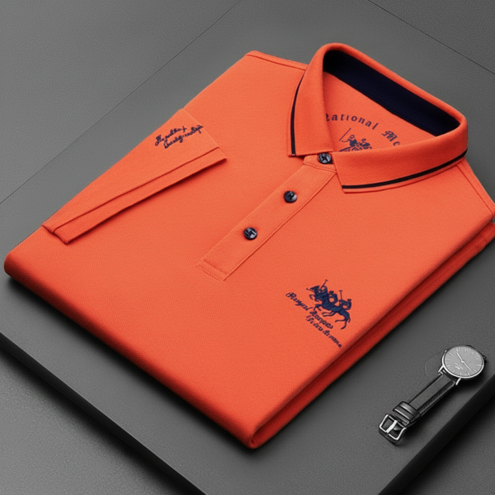 Lässig-elegantes Herren Poloshirt mit Kurzarm, zeitloses Design für jeden Anlass.
