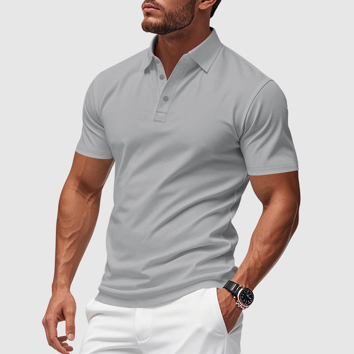 Klassisches Herren-Poloshirt, kurzarm. Sportlich-eleganter Look mit atmungsaktivem Tragekomfort und Formstabilität.