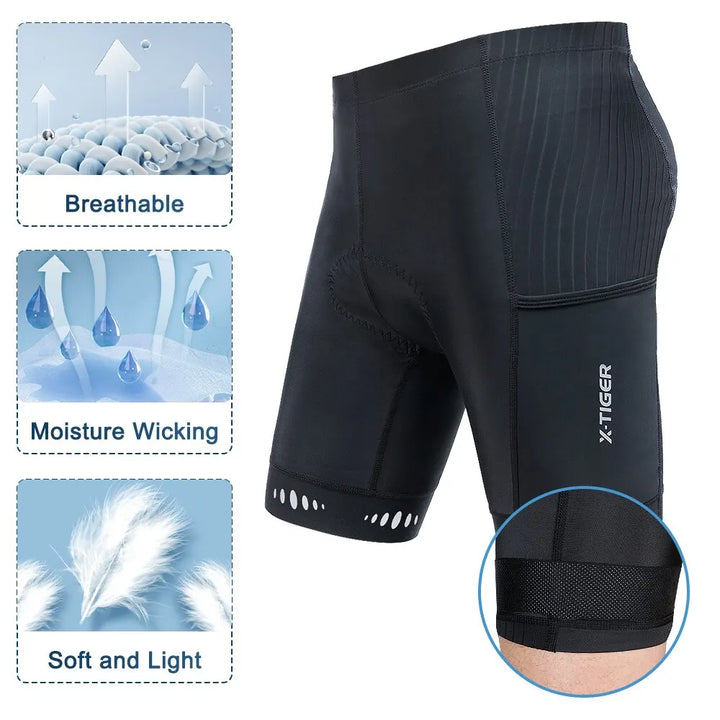 Atmungsaktive Herren Radhose für den Sommer, ideal für intensiven Radsport und Feuchtigkeitsregulierung.