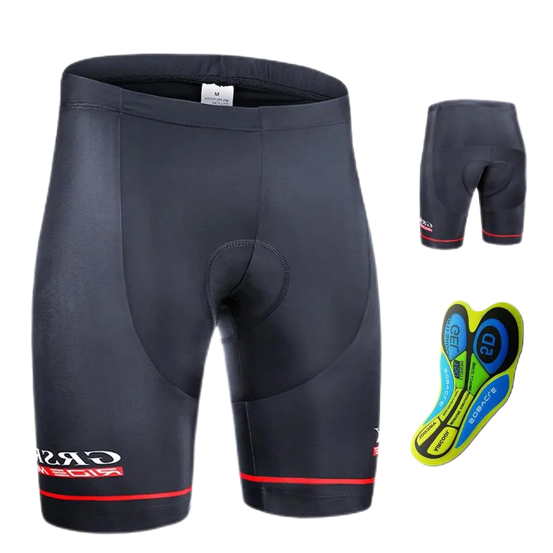 Mountainbiker in atmungsaktiver Herren Radhose mit Gelpolster auf anspruchsvollen Trails.