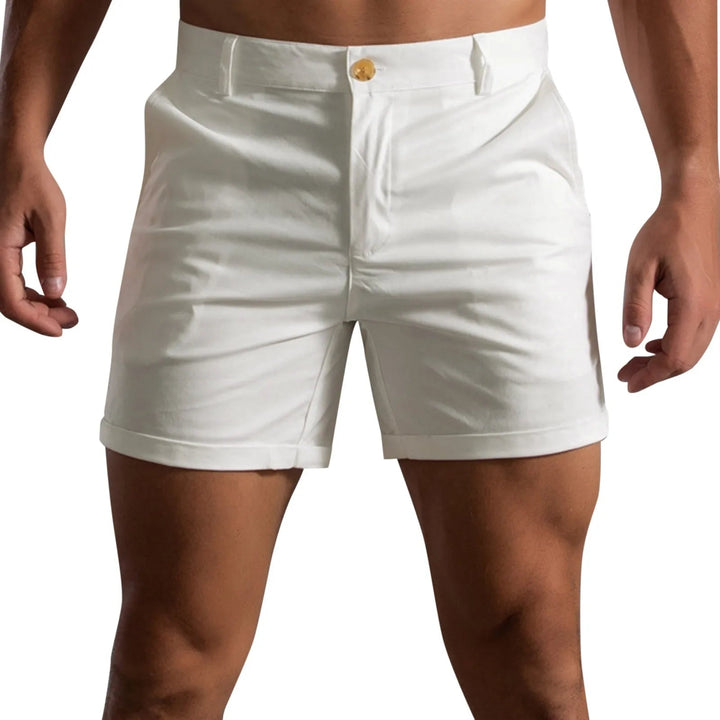 Bequeme Herren Regular Fit Sommer Shorts aus atmungsaktivem Stoff, ideal für Casual & Outdoor Aktivitäten.