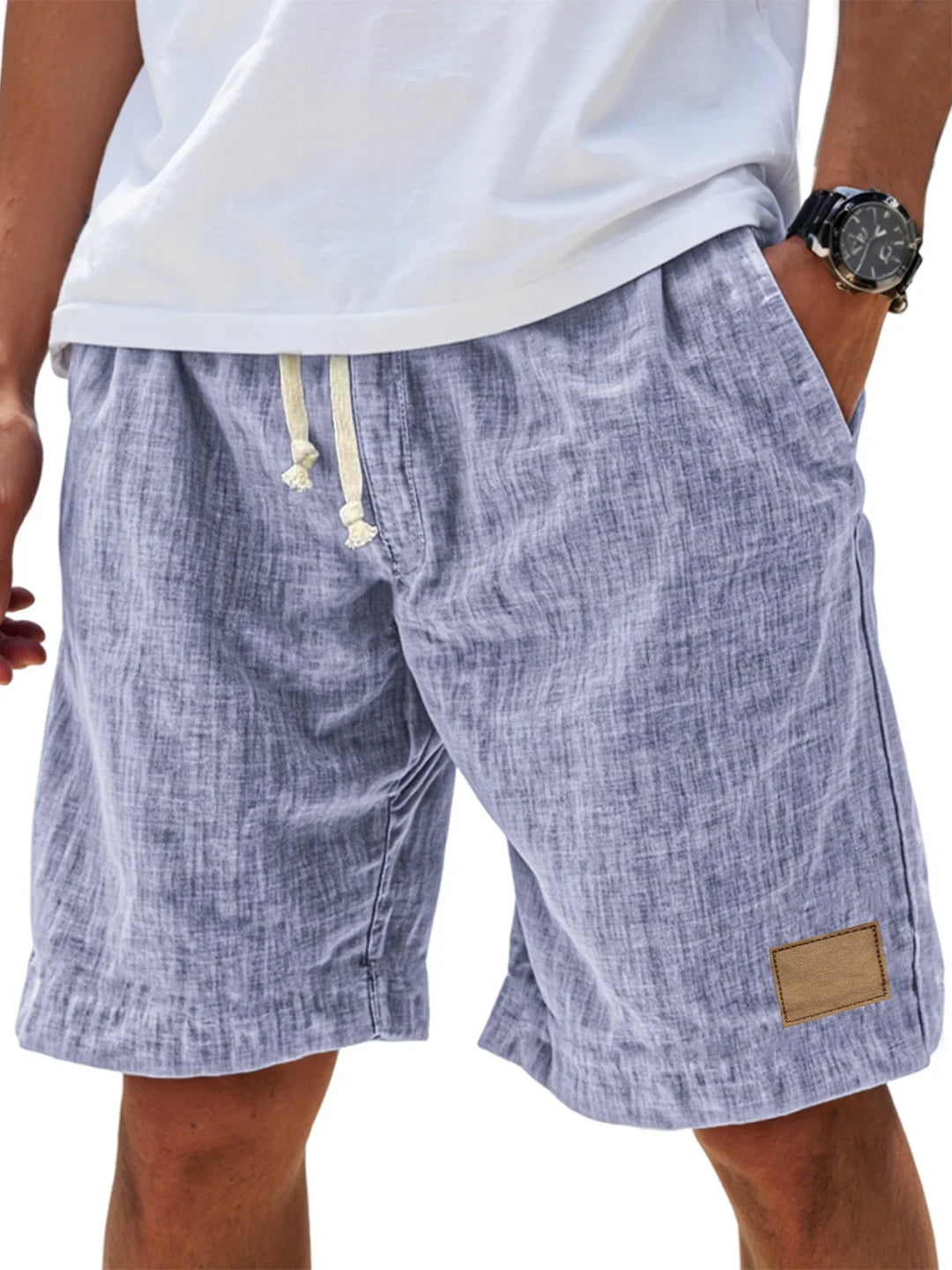 Herren Relaxed Fit Shorts, bequeme kurze Hose für Sommer und Freizeit, atmungsaktiver Stoff.