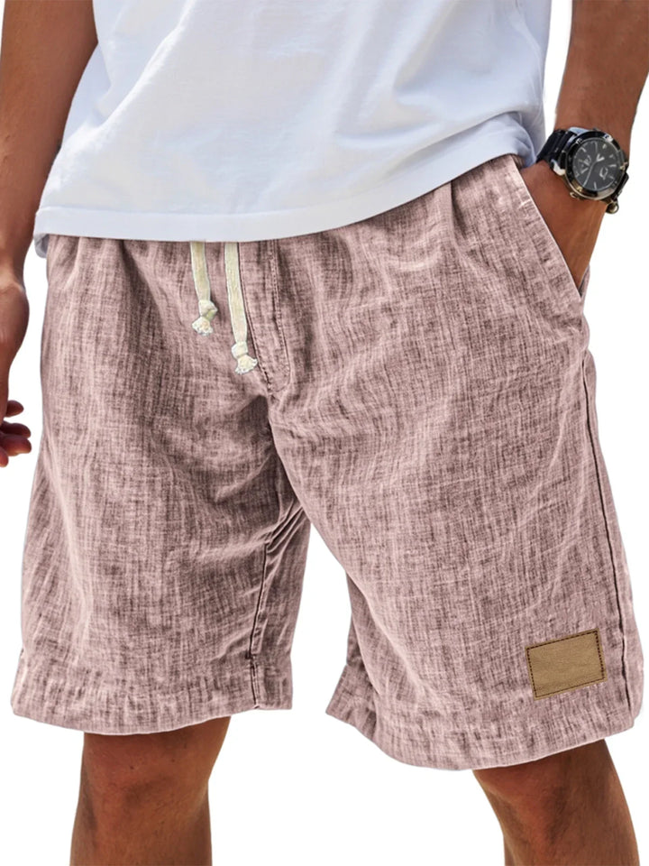 Leichte Herren Relaxed Fit Shorts, atmungsaktiv und bequem, perfekt für entspannte Tage und Urlaub.