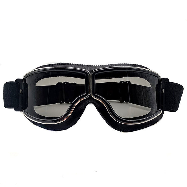 Schicke Retro Motorradbrille für Herren, ideal für Biker, UV-Schutz & polarisiert.