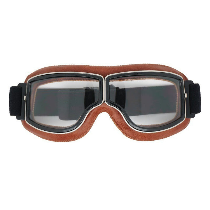 UV-Schutz Pilotenbrille für Herren, polarisiert, retro Motorrad Design, Schutzkleidung.