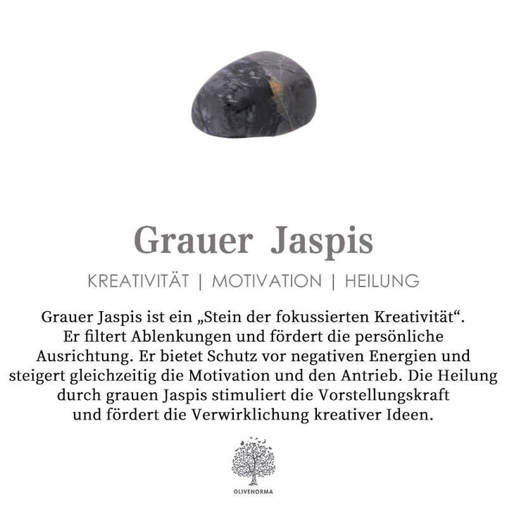 Vielseitige Herren Rosenkranz-Kette: Natursteine (Jaspis, Tigerauge) und Kreuz-Anhänger.