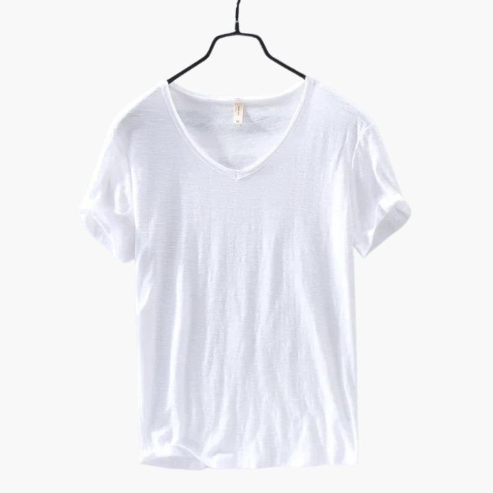 Herren Rundhals T-Shirt kurzarm, bequem & vielseitig für Alltag und Sommer. Schlichtes Basic Shirt für Herrenmode.