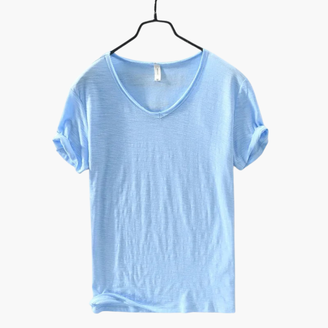 Komfortables Herren Rundhals T-Shirt im Pull-on-Stil, kurzärmlig für optimalen Sitz. Casual Basic Shirt für den Alltag.