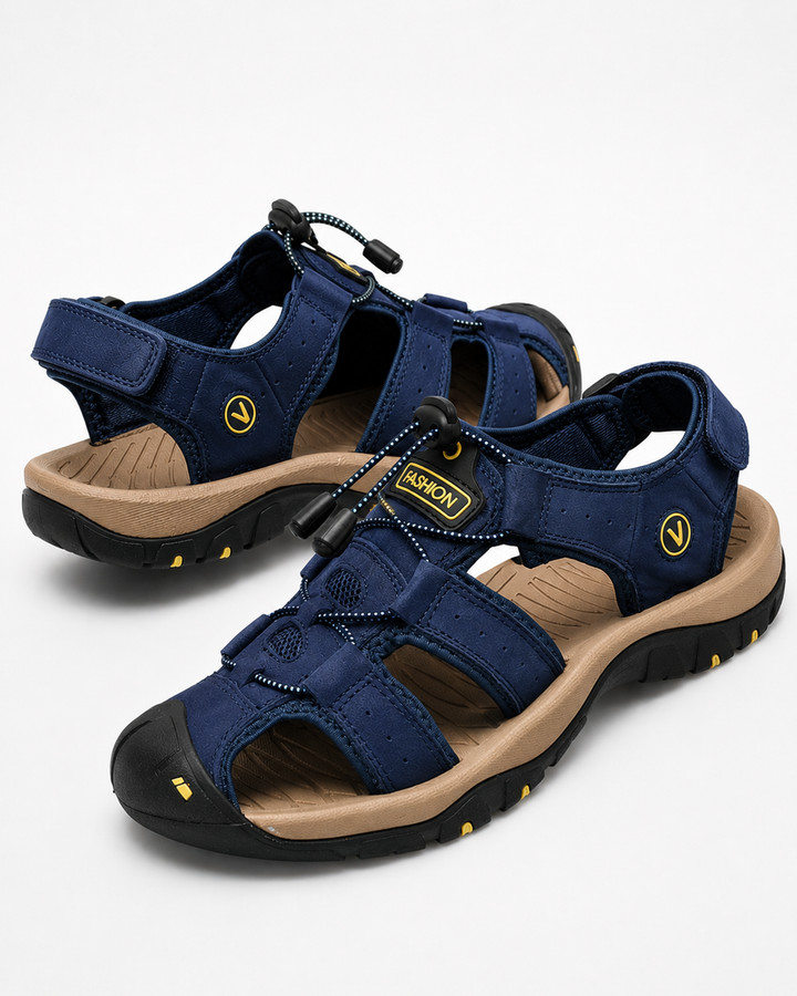 Komfortable Herren Outdoorsandalen mit profilierter Sohle, perfekt für Reisen, Strand & Freizeit.