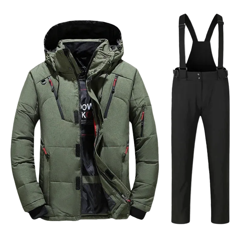 Modernes Herren Skiset Kevin, Skibekleidung mit Skijacke & Skihose für kalte Tage.