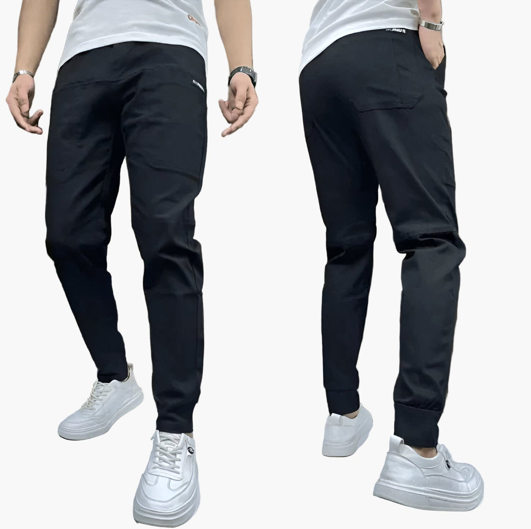 Herren Slim-Fit Jogginghose in Grau, ideal für Sport & Freizeit. Moderne Freizeithose für bequemen Alltag.