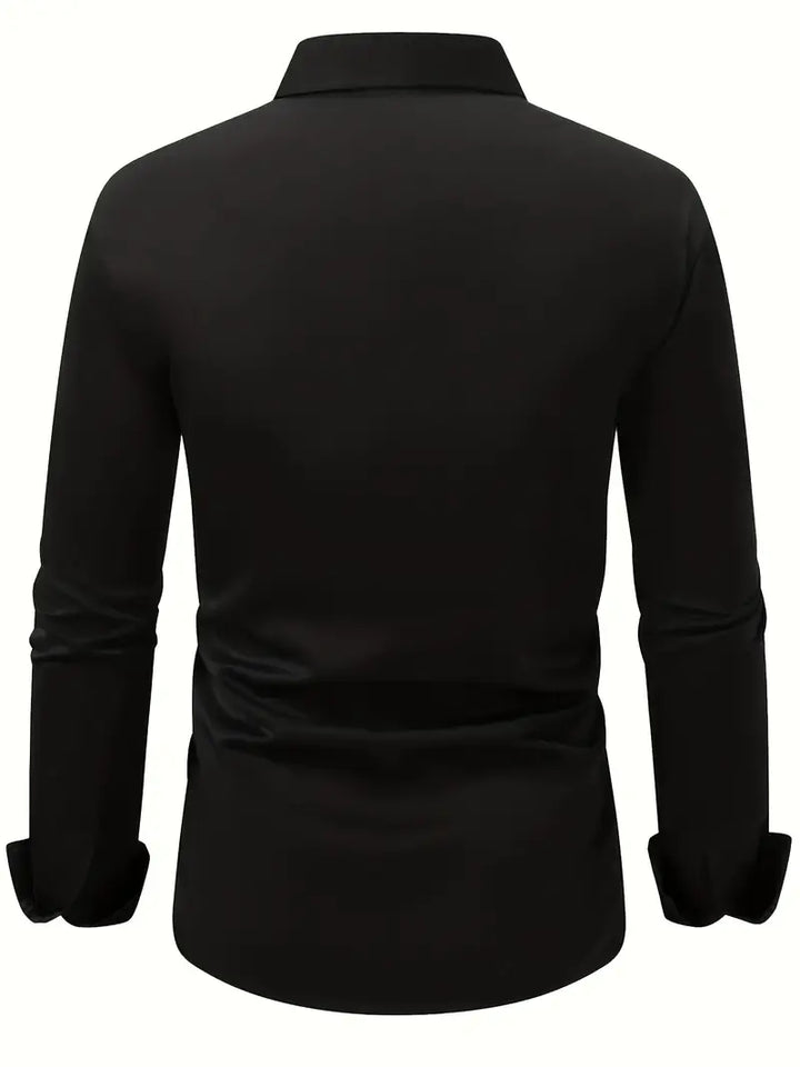 Vielseitiges Slim Fit Herrenhemd, Langarm, ideal für Business, Freizeit und festliche Anlässe.