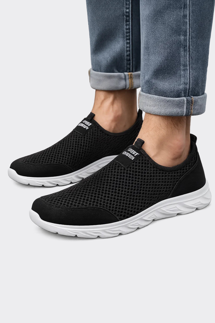 Herren Slip-On Sneakers: atmungsaktiv, leicht, bequem. Ideal als Freizeitschuhe für Alltag und Reise.